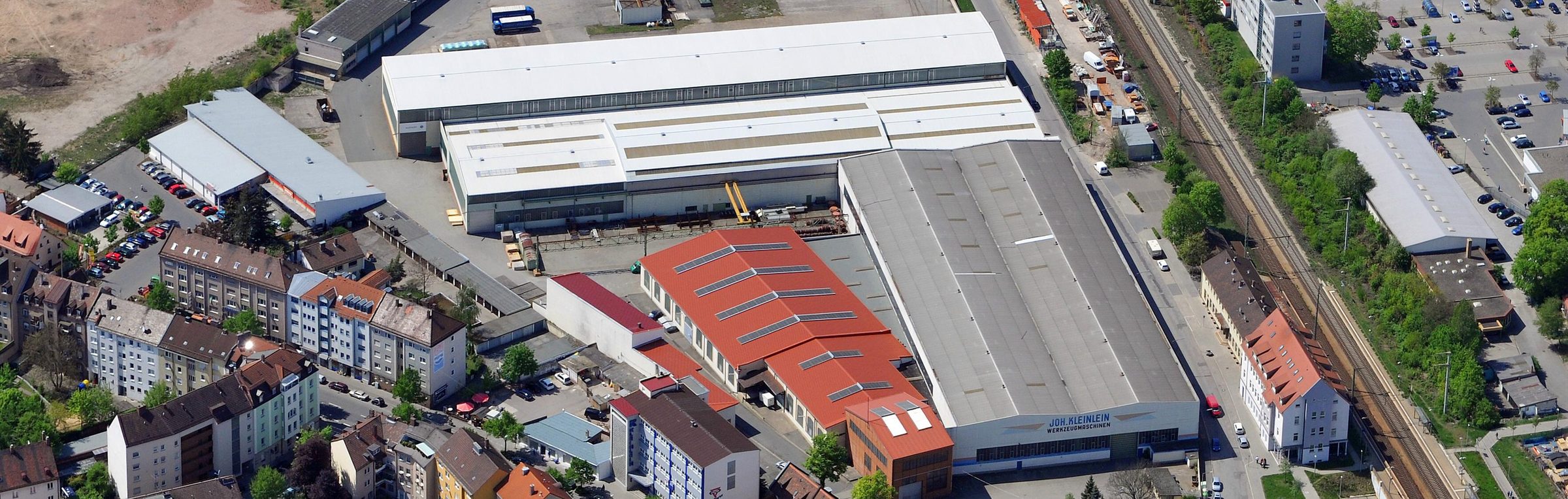 Luftaufnahme des Firmengeländes Elisenstraße 4 in Nürnberg